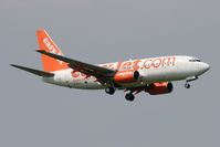 G-EZJT @ EGNT - Boeing 737-73V on approach to Rwy 07 at Newcastle Airport in 2006. - by Malcolm Clarke