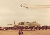 75-0293 - On Display at RAF Mildenhall, 1977.  75-0294 Crashed at the Paris Airshow in June 77.