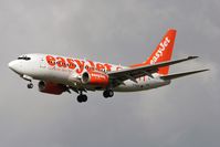 G-EZJC @ EGNT - Boeing 737-73V on approach to Rwy 25 at Newcastle Airport in 2007. - by Malcolm Clarke