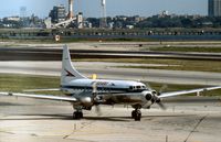 N5815 @ JFK - Allegheny Airlines Convair 580 taxying to the terminal at Kennedy in the Summer of 1977. - by Peter Nicholson