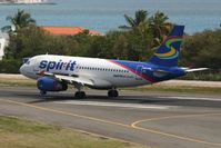 N534NK @ TNCM - Spirit wings N534NK just landed at TNCM runway 10