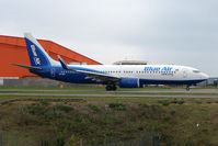 YR-BIA @ EGGW - Blue Air B737 at Luton - by Terry Fletcher