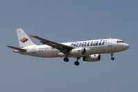 EC-IEJ @ GCRR - Spanair A320 at Arrecife , Lanzarote in March 2010