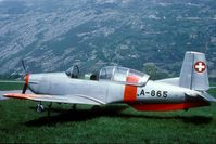A-865 @ LSMJ - During the 1993 Wiederholungskurs this P-3 was used for local transport jobs. - by Joop de Groot