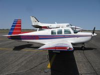 N9665M @ KAXN - Mooney M20F on the line. - by Kreg Anderson