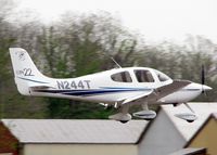 N244T @ DTN - Landing on runway 14 at Downtown Shreveport. - by paulp