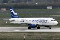 OH-LVF @ EDDL - Oneworld logojet - by Joop de Groot