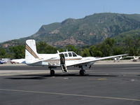 N787SC @ SZP - 1962 Beech D50E TWIN BONANZA, two Lycoming GO-480-G2F6 295 Hp each, airstair door - by Doug Robertson