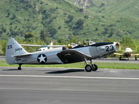 N50426 @ SZP - 1943 Fairchild M-62A CORNELL, Fairchild Ranger 6-440C-5 200 Hp inverted inline, landing roll Rwy 22 - by Doug Robertson