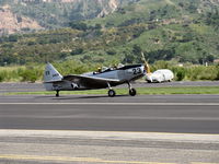 N50426 @ SZP - 1943 Fairchild M-62A CORNELL, Fairchild Ranger 6-440C-5 200 Hp inverted inline, landing roll Rwy 22 - by Doug Robertson