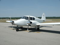 N2163P @ KMWO - 1956 Piper PA23-150 - by Allen M. Schultheiss