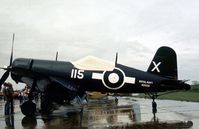C-GCWX @ HRL - Canadian Warplane Heritage FG-1D Corsair as Corsair IV KD 658 on display at the 1978 Confederate Air Force's Airshow. - by Peter Nicholson