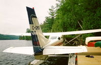 C-GMSI @ LK. BAPTIS - C-GMSI sitting at a canoe dock on Lake Baptist, Ontario - by Mackenzie Muntwyler
