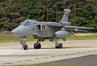 XZ355 @ EGYC - Royal Air Force Jaguar GR3A (c/n S122). Operated by 41 Squadron, coded 'FJ'. Coltishall. - by vickersfour