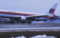 N614UA @ KMSP - A brand new 767-222 touches down on rwy 29R.