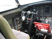 N5017N @ OXR - 1944 Boeing B-17G Flying Fortress 'Aluminum Overcast' , pilot's panels-modernized, flight and engines controls - by Doug Robertson