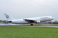A6-MXB @ LOWL - Maximus Air Cargo Airbus A300B4-605R to touch down on RWY27 in LOWL/LNZ - by Janos Palvoelgyi