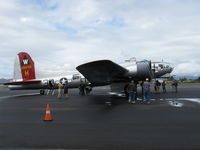 N5017N @ OXR - 1944 Boeing B-17G Flying Fortress 'Aluminum Overcast', four Wright Cyclone R-1830-97 1,200 Hp each radial engines, three-blade feathering props - by Doug Robertson