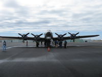 N5017N @ OXR - 1944 Boeing B-17G Flying Fortress 'Aluminum Overcast', four Wright Cyclone R-1830-97 1,200 Hp each radial engines, three-blade feathering props - by Doug Robertson