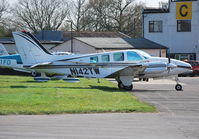 N142TW @ EGTF - Beech 58 Baron - by moxy