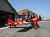 N66711 @ SZP - 1941 Boeing Stearman IB75A, Jacobs R-755B2 275 Hp newly rebuilt engine, aircraft in total rebuild at Rowena's Flying Fabric Company, Restricted-Experimental class - by Doug Robertson