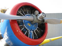 N4995C @ SZP - 1949 North American T-6G 'Thirsty Girl', (1949 factory reman), P&W R-1340 WASP 600 Hp nine cylinder air-cooled radial engine - by Doug Robertson