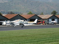 N7905R @ SZP - 1970 Beech A36 BONANZA, Continental IO-520 285 Hp, taxi off the active - by Doug Robertson