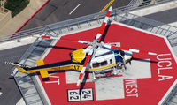 N17LA - Parked on the UCLA Medical Center pad - by Marty Kusch