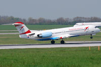 OE-LVL @ VIE - Austrian arrows Fokker 100 - by Chris J