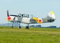 G-CDFE @ EGQL - The Cossacks YAK-52 Display Team - RAF Leuchars Airshow 2009 - by Brian Donovan