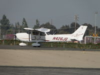 N426JG @ POC - Awaiting clearance for take off runway 26L - by Helicopterfriend
