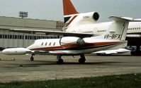 VR-BFX @ LHR - Learjet 35 of Aristotle Onassis's Olympic Maritime S.A company parked at Heathrow in May 1978. - by Peter Nicholson