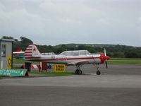 G-YAKF @ EGFH - Team Osprey aircraft. Based at Swansea Airport. Previous registration ZU-IAK. - by Roger Winser