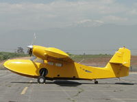N45PV @ POC - Tied down and facing into the sun at Brackett - by Helicopterfriend