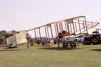 G-ASPP @ EGTH - Bristol Boxkite (replica) at Old Warden Airfield, UK in 1989. - by Malcolm Clarke