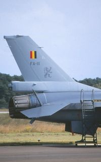 FA-111 @ EBBL - F-16AM.Lion on its tail.10 th Wing Belgian Air Force. - by Robert Roggeman