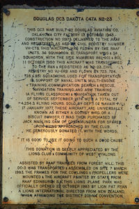 N2-23 - Plaque explaining the history of N2-23 - by Nick Dean