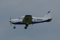 G-BSSC @ EGSH - Landing at Norwich. - by Graham Reeve