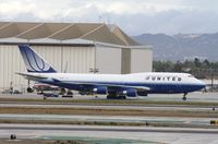 N120UA @ KLAX - Boeing 747-400 - by Mark Pasqualino