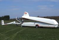 D-KFRW @ EDKV - Glaser-Dirks DG-800B being readied for flight at Dahlemer Binz airfield - by Ingo Warnecke