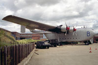 XB259 @ BEVERLEY - Blackburn B-101 Beverley C1 at The Museum of Army Transport, Beverley in 1993. Initially being civil registered as G-AOAI for tests - by Malcolm Clarke