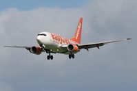 G-EZJP @ EGNT - Boeing 737-73V on approach to Rwy 25 at Newcastle Airport in 2006. - by Malcolm Clarke