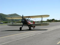 N66711 @ SZP - 1941 Boeing Stearman IB75A, Jacobs R-755B2 275 Hp newly rebuilt engine, Restricted-Experimental class, taxi back - by Doug Robertson