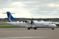 OH-ATJ @ ESSP - ATR-72-500 of Finncom Airlines at Norrköping Kungsängen airport, Sweden.