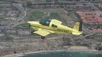 N6446L - Flying over Palos Verdes & Long Beach Practice Area. Photo by M Koba - by M KOBA / COOL LAST SAMURAI