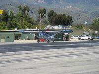 N57404 @ SZP - 1973 Bellanca 7ECA CITABRIA, Lycoming O-235 115 Hp, near touchdown Rwy 22 - by Doug Robertson