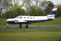 N340YP @ EGBO - Cessna 340A at Wolverhampton on 2010 Wings and Wheels Day - by Terry Fletcher