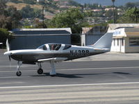 N43PB @ SZP - 2001 Broen GLASAIR III, Lycoming O-540 250 Hp, takeoff roll Rwy 22 - by Doug Robertson
