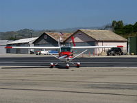 N19328 @ SZP - 1973 Cessna 150L, Continental O-200 100 Hp, taxi across Rwy 22 - by Doug Robertson