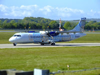 EI-REM @ EGPH - Arann 524 taxiing to runway 06 - by Mike stanners